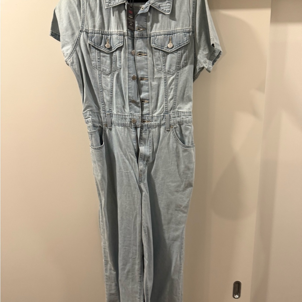 Levi's Light Blue Women's Denim Overalls - Picture 3 of 3